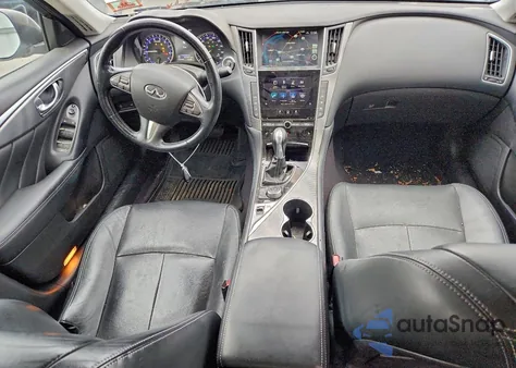 2014 Infiniti Q50 Hybrid Premium z USA, uszkodzony, nr VIN JN1AV7AR3EM703476